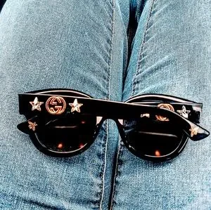 ?️AUTHENTIC GUCCI ACETATE STAR SUNGLASSES GG0208S ? Gucci | Accessories | Authentic Gucci Acetate Star  main image 2